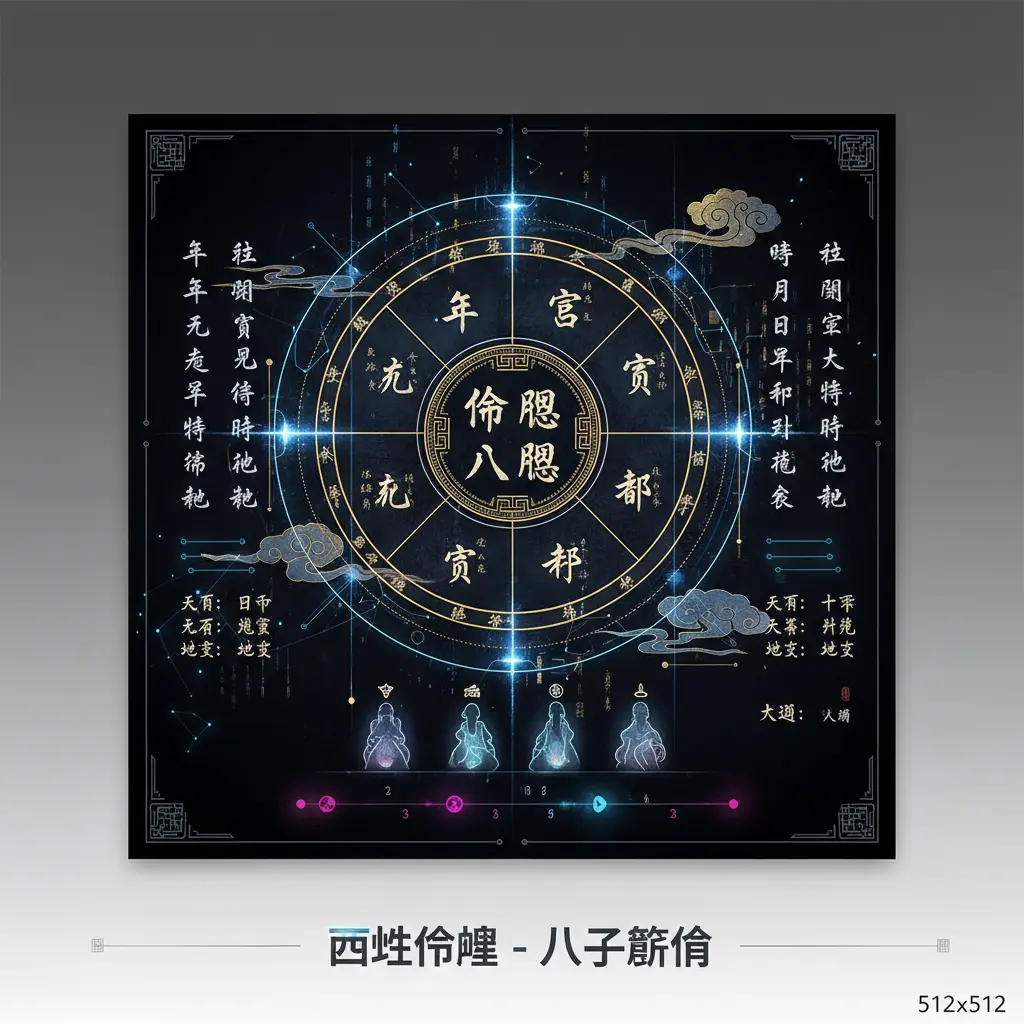 八字算命 - 四柱命盤