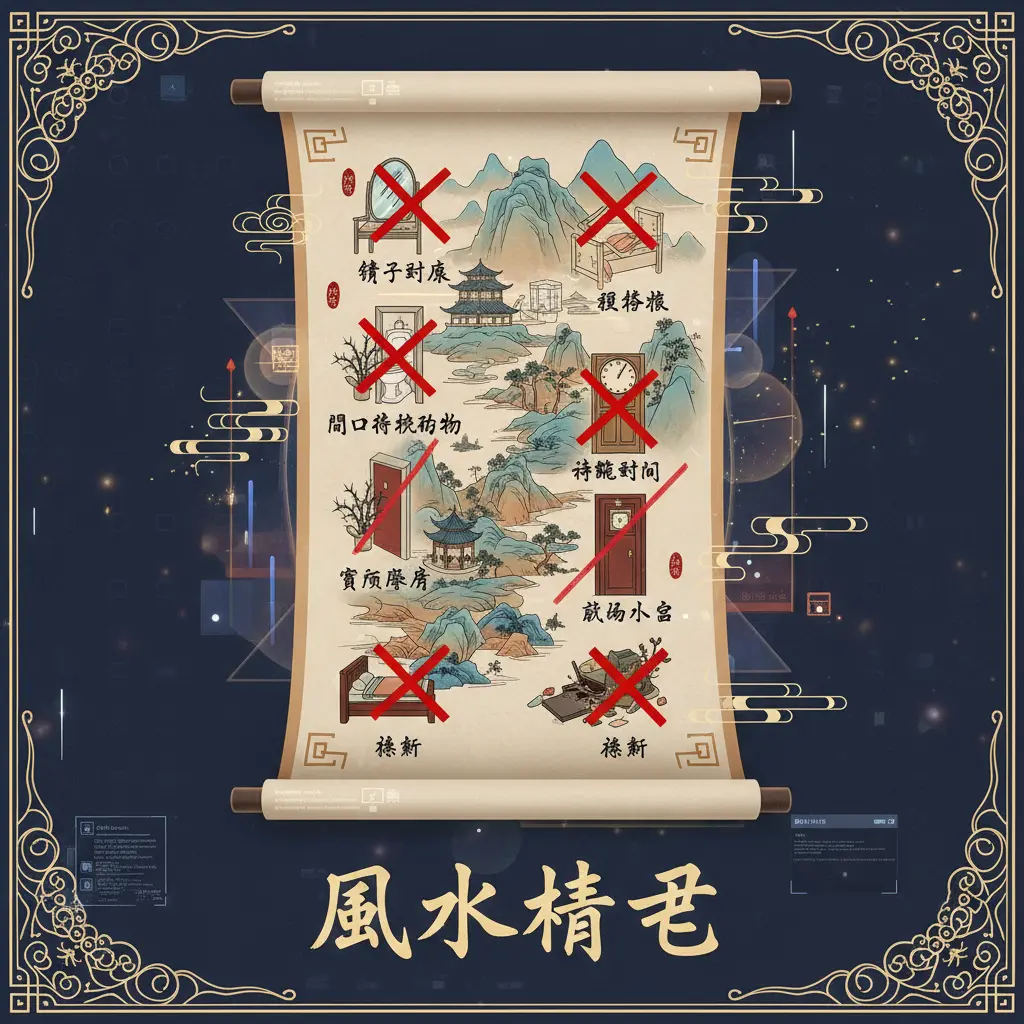 風水禁忌 - 風水相關禁忌