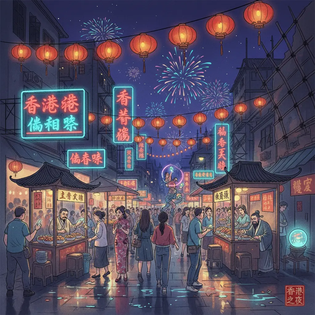 廟街 - 香港夜繽紛