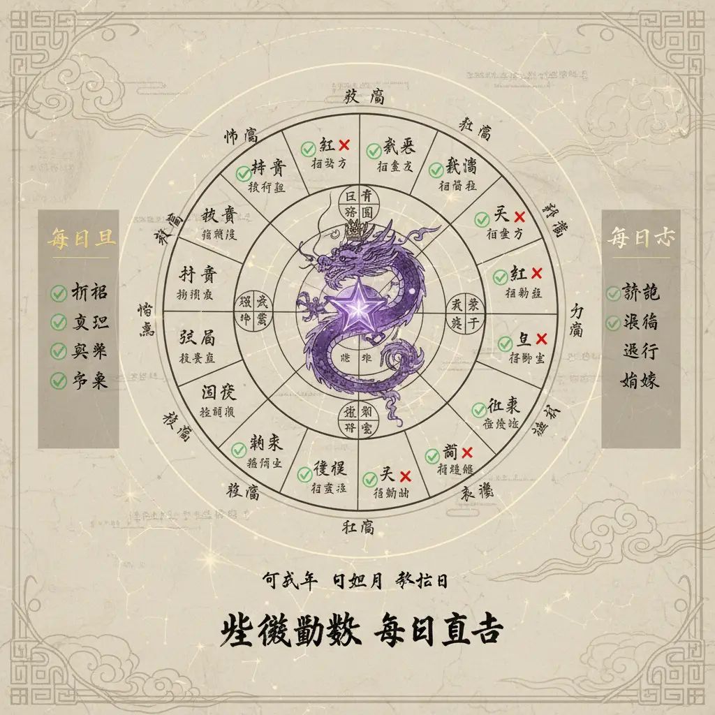 每日宜忌 - 紫微鬥數