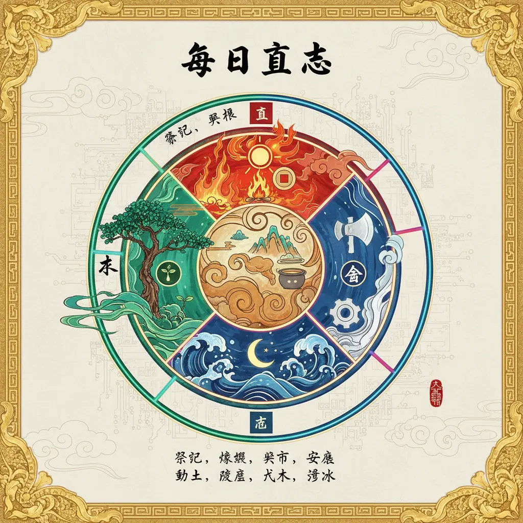 每日宜忌 - 五行