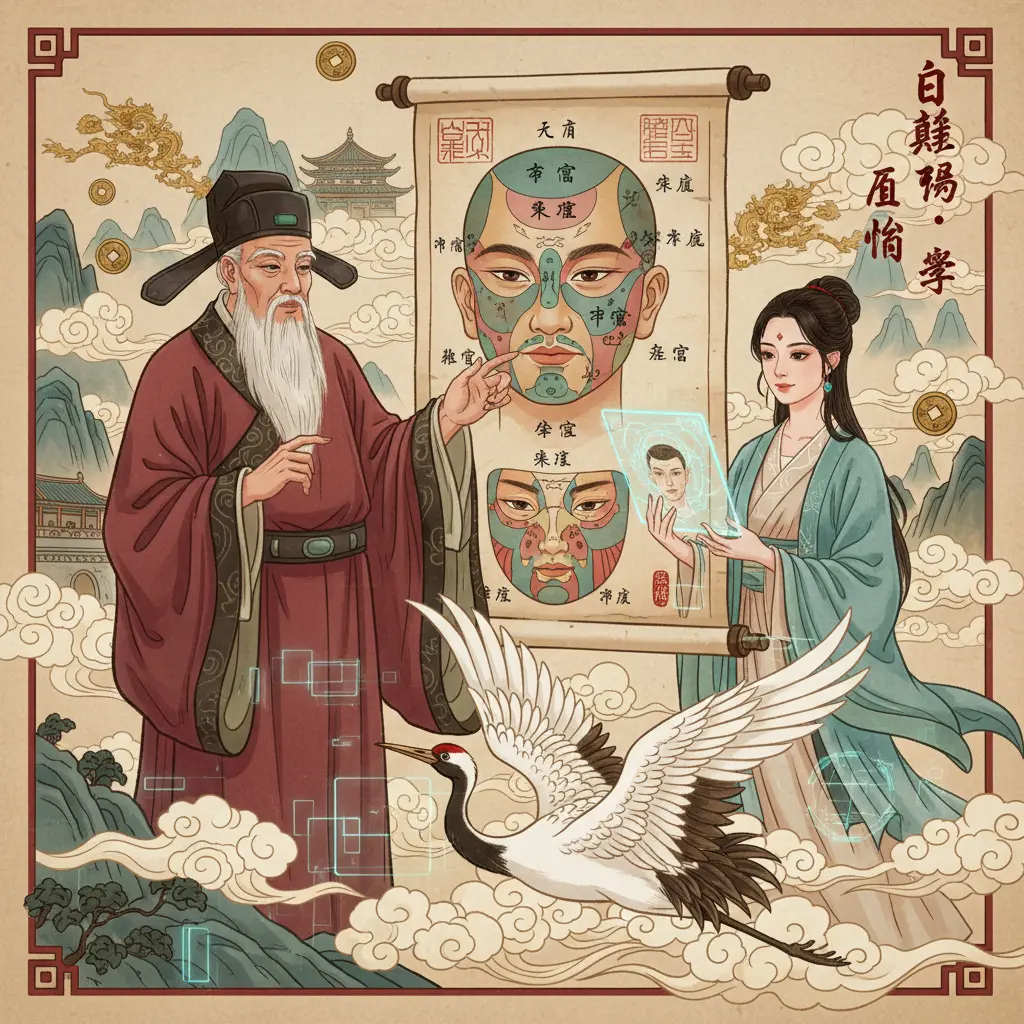 白鶴鳴 - 面相學