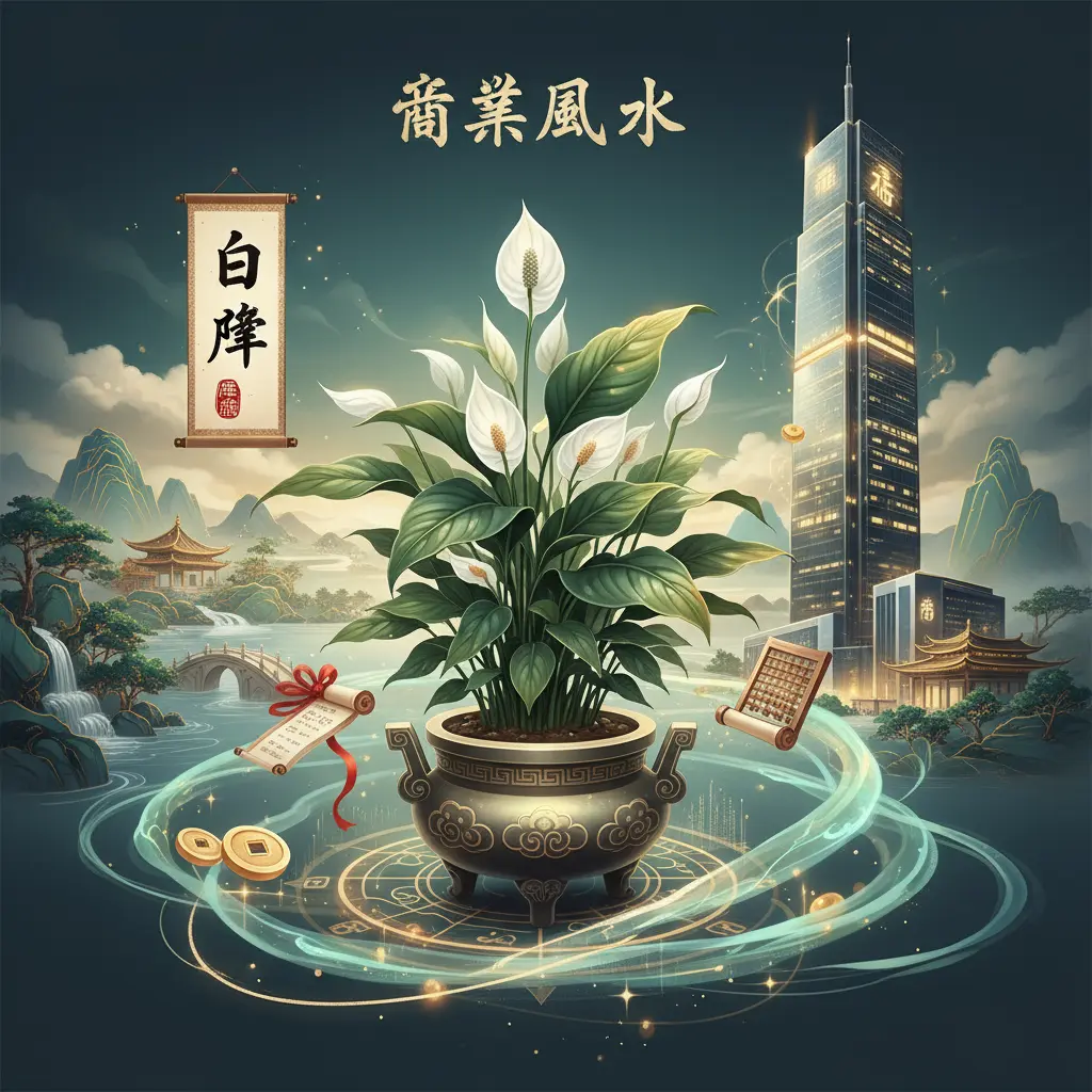 商業風水 - 白掌