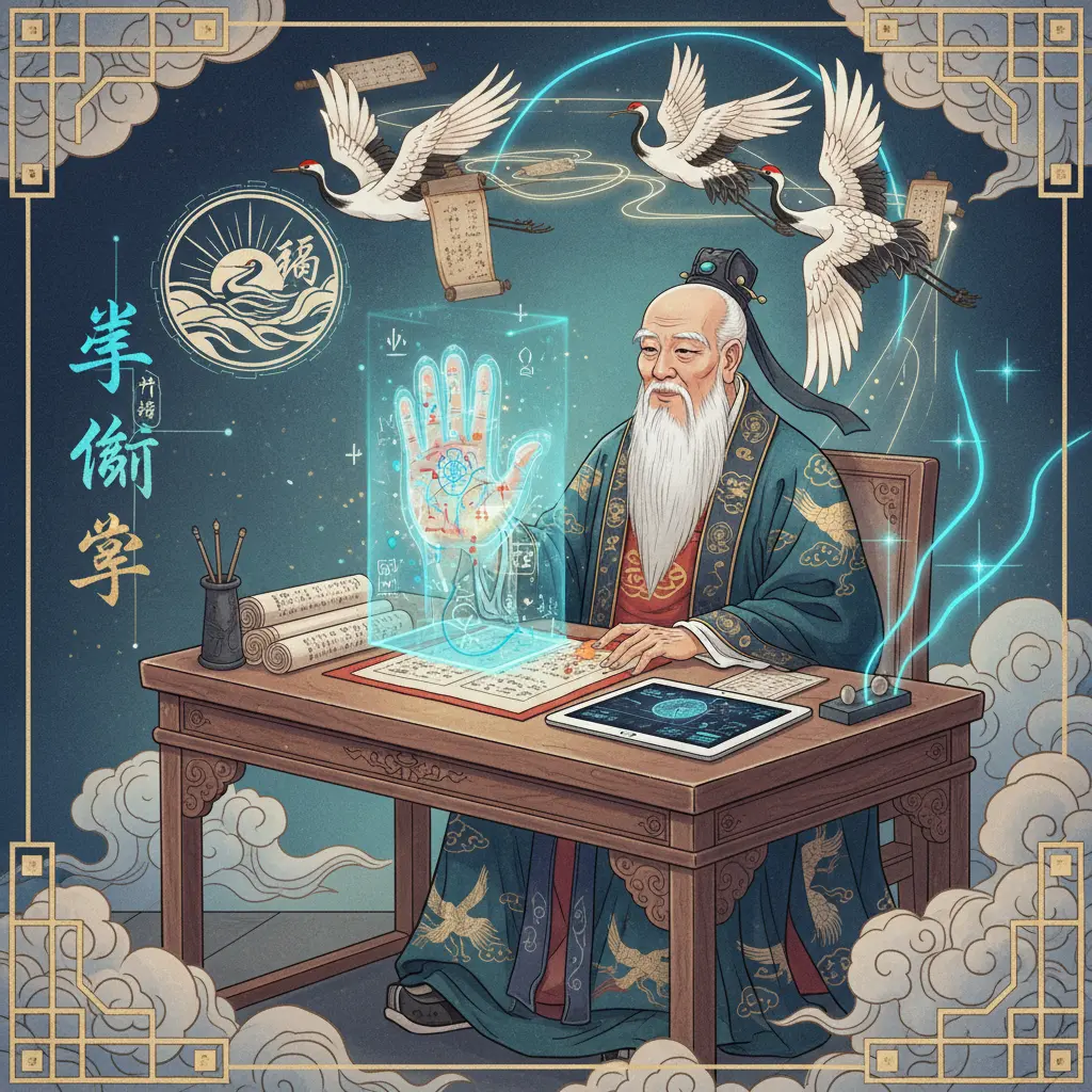 白鶴鳴 - 掌相學