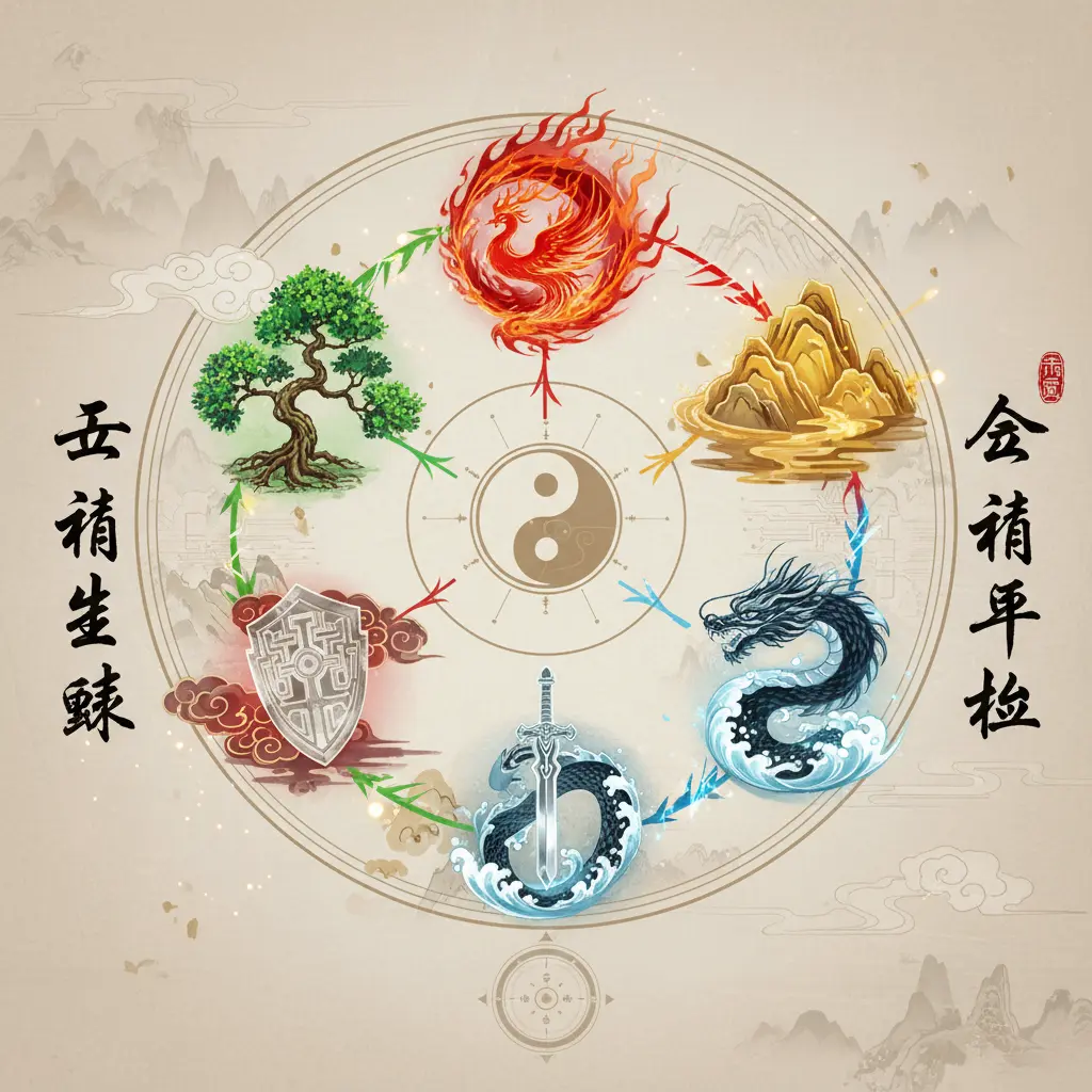 五行平衡 - 五行生剋